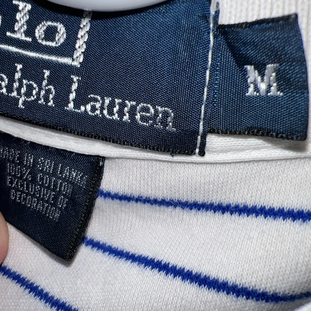 Vintage 90s/Y2K Polo by Ralph Lauren Men's Medium Short Sleeve Polo Shirt‎